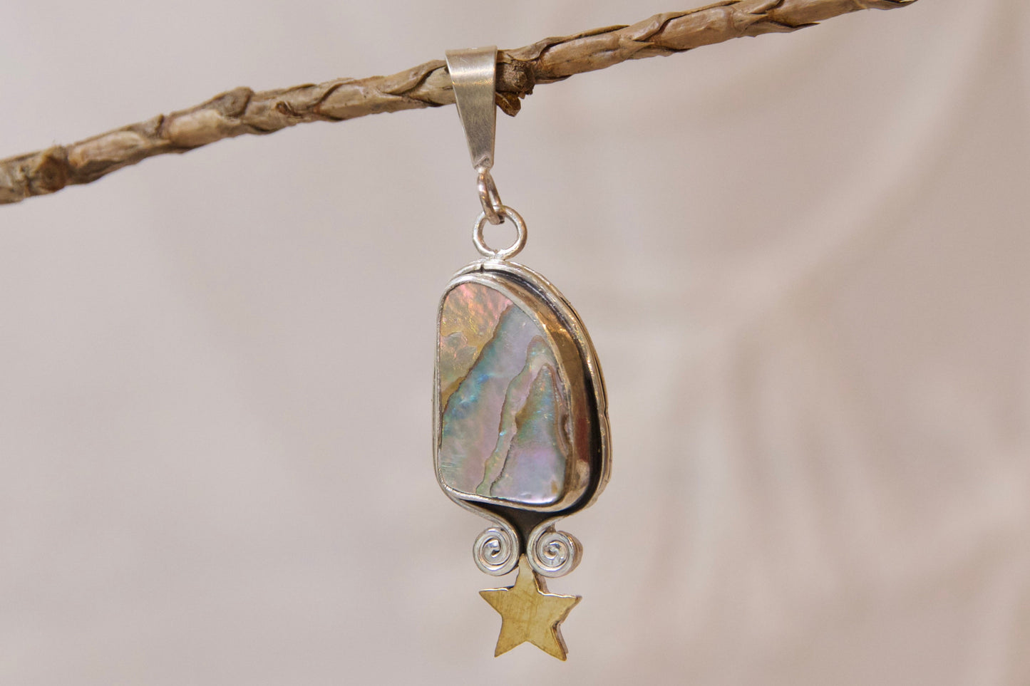 One of a kind whimsical pendant