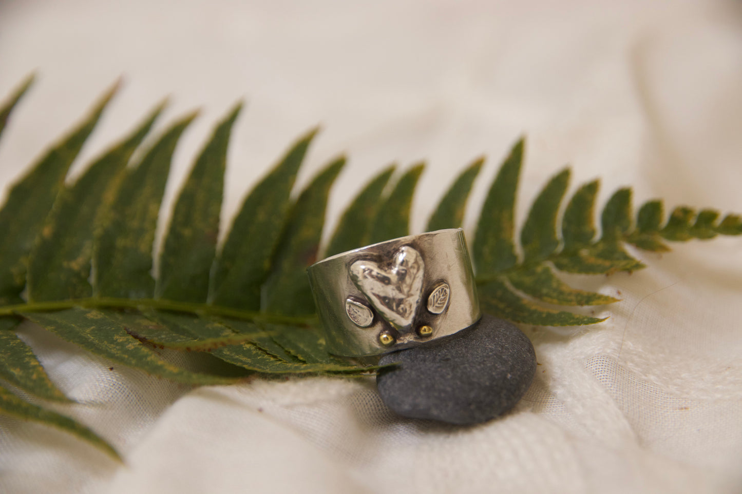 One of a kind handcrafted sterling silver ring artisan made ring in sterling silver