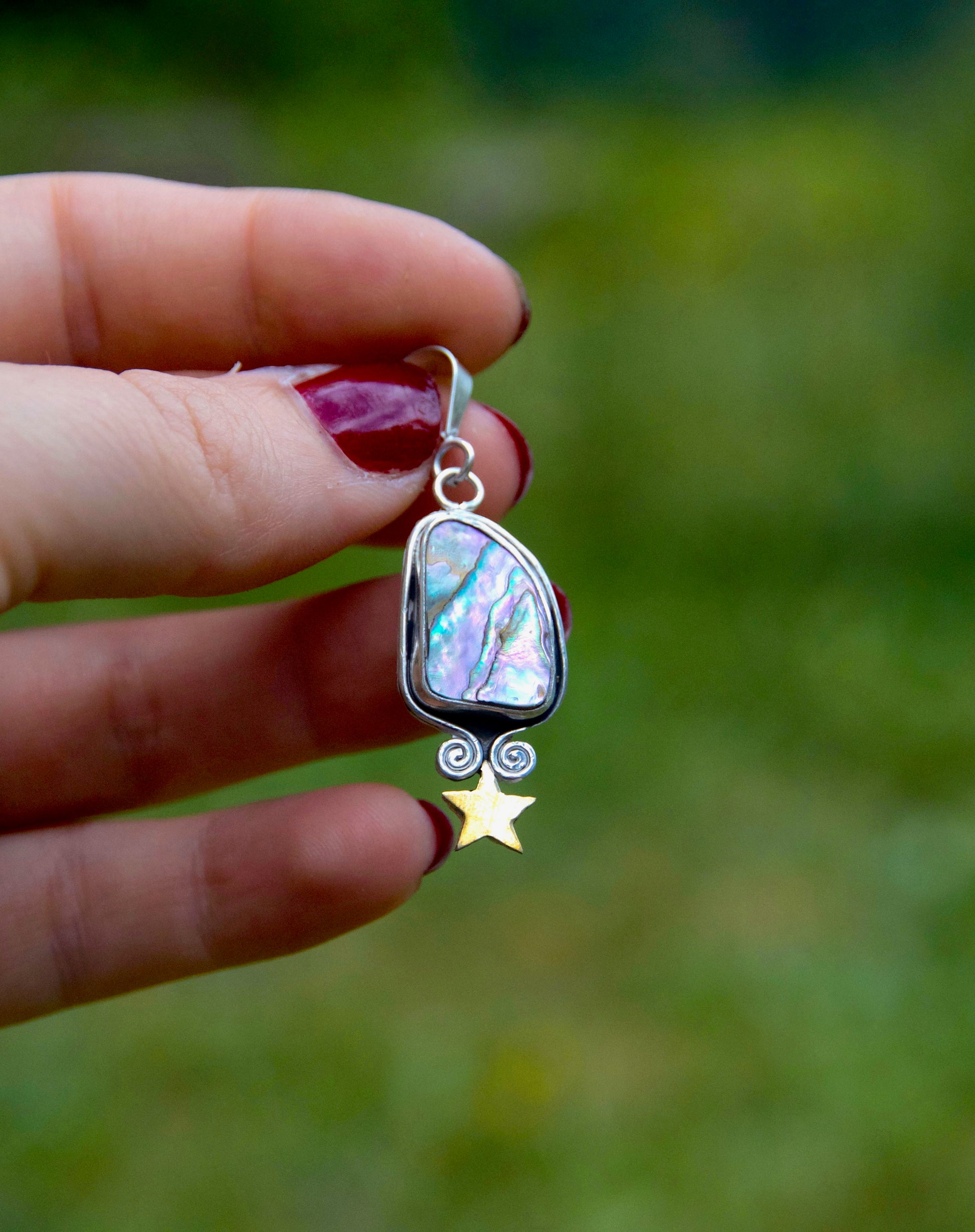One of a kind Abalone pendant 