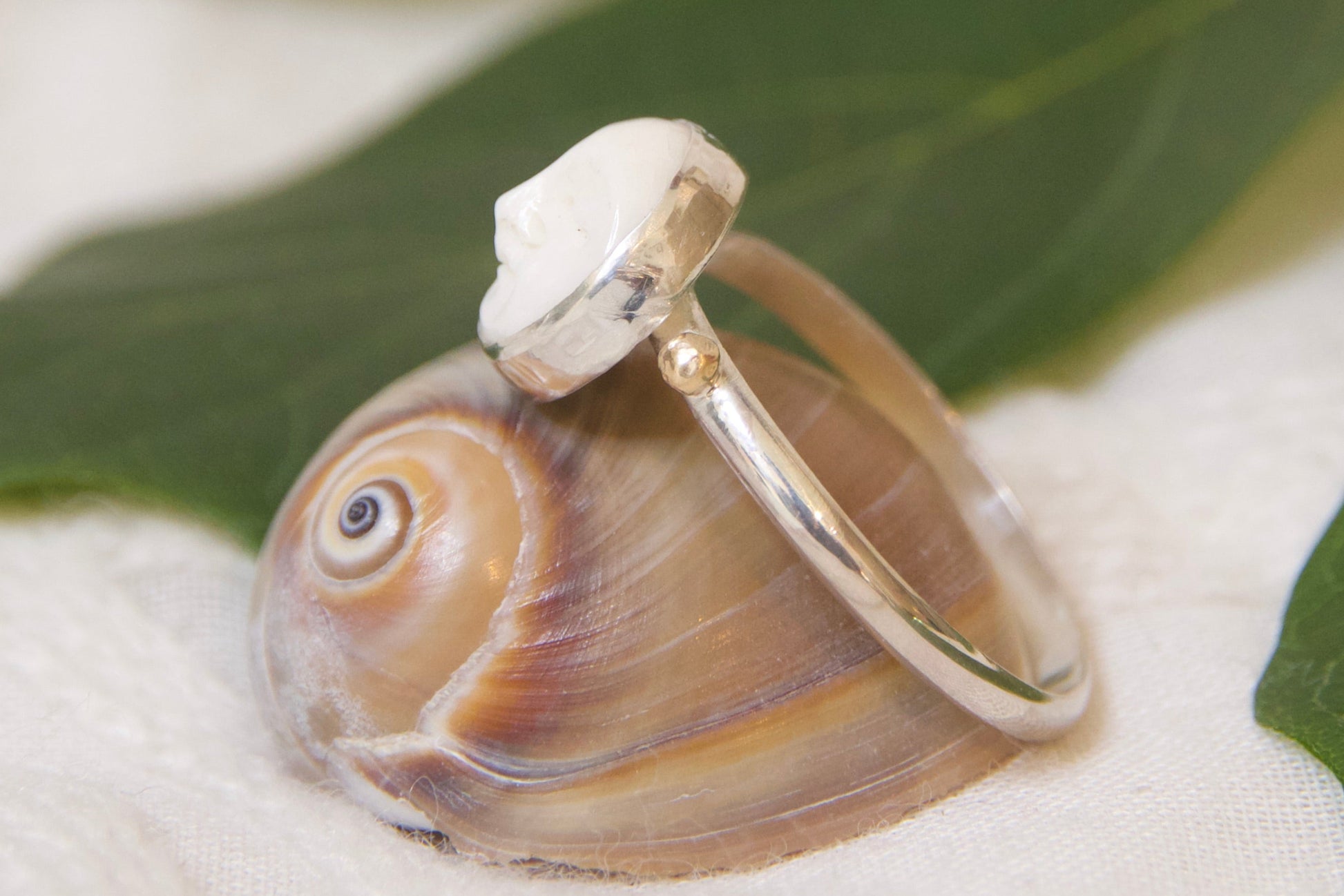 Brass and sterling silver ring
