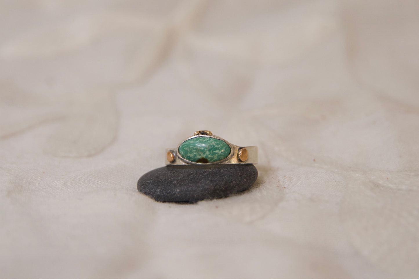 One of a kind handcrafted sterling silver ring