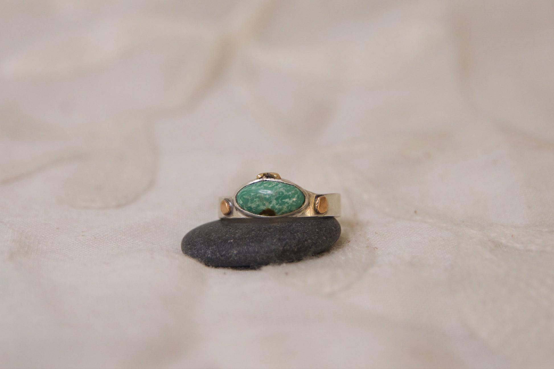 One of a kind handcrafted sterling silver ring