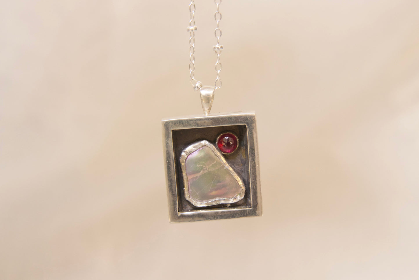 Handmade pendent with sterling silver chain