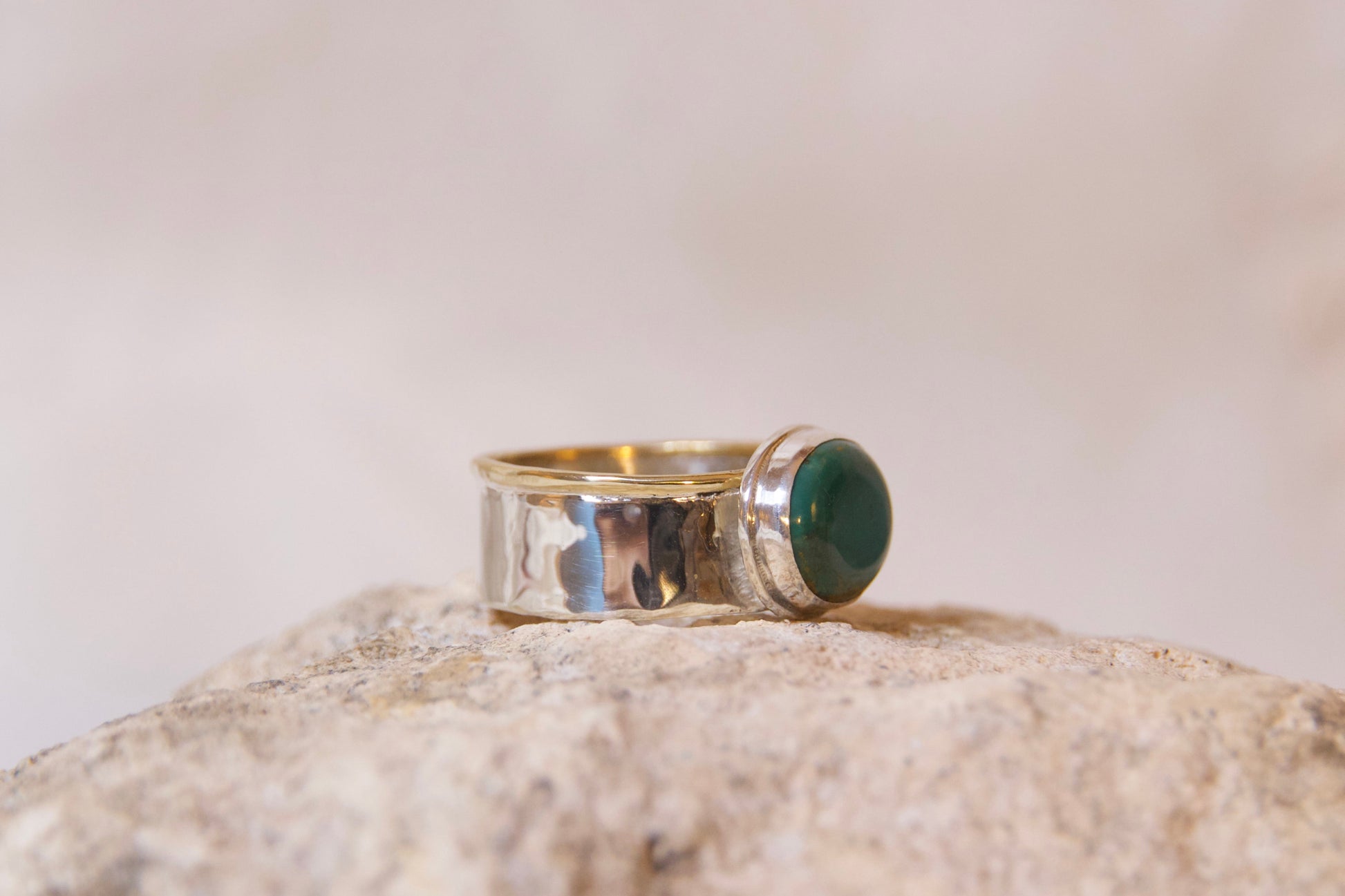 One of a a kind sterling silver artisan made ring