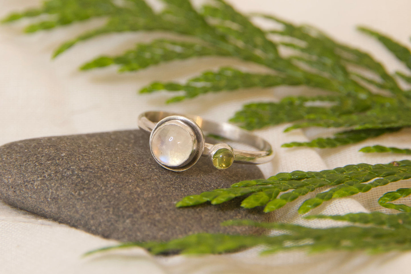 Handmade moonstone ring