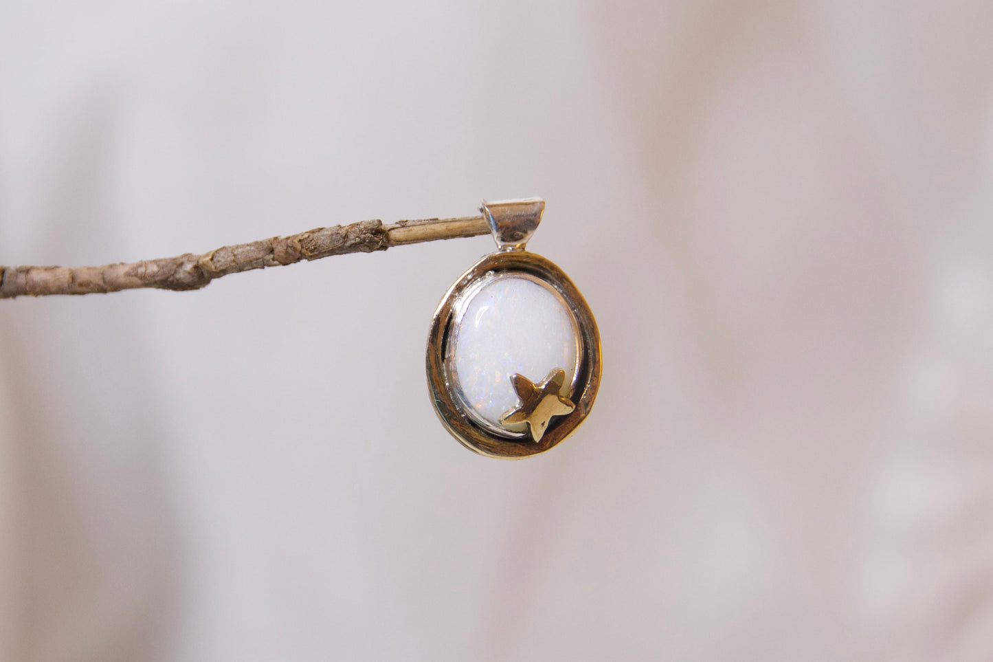 Opal whimsical pendant