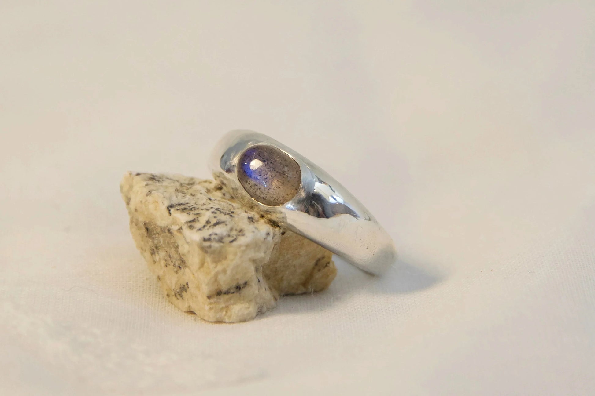 Sterling silver labradorite ring one of a kind 