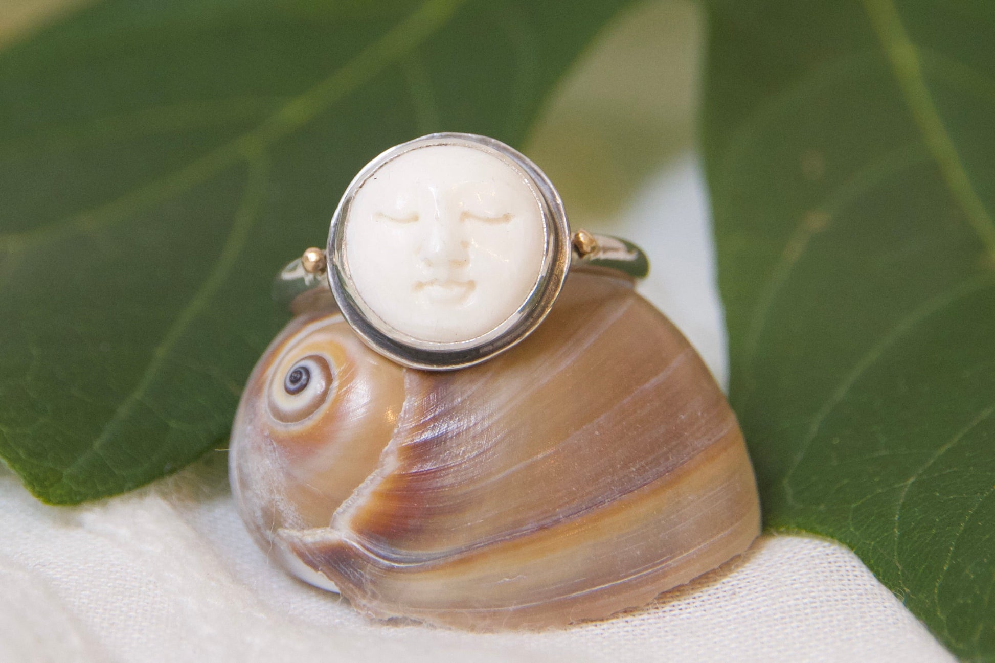 One of a kind moon face jewelry