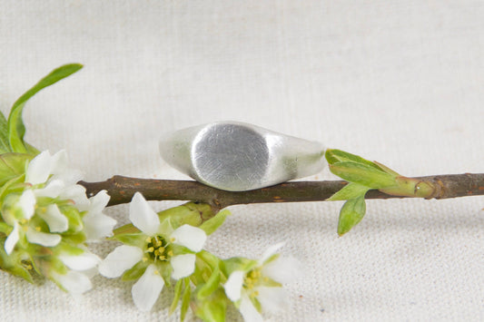 Sterling silver signet ring