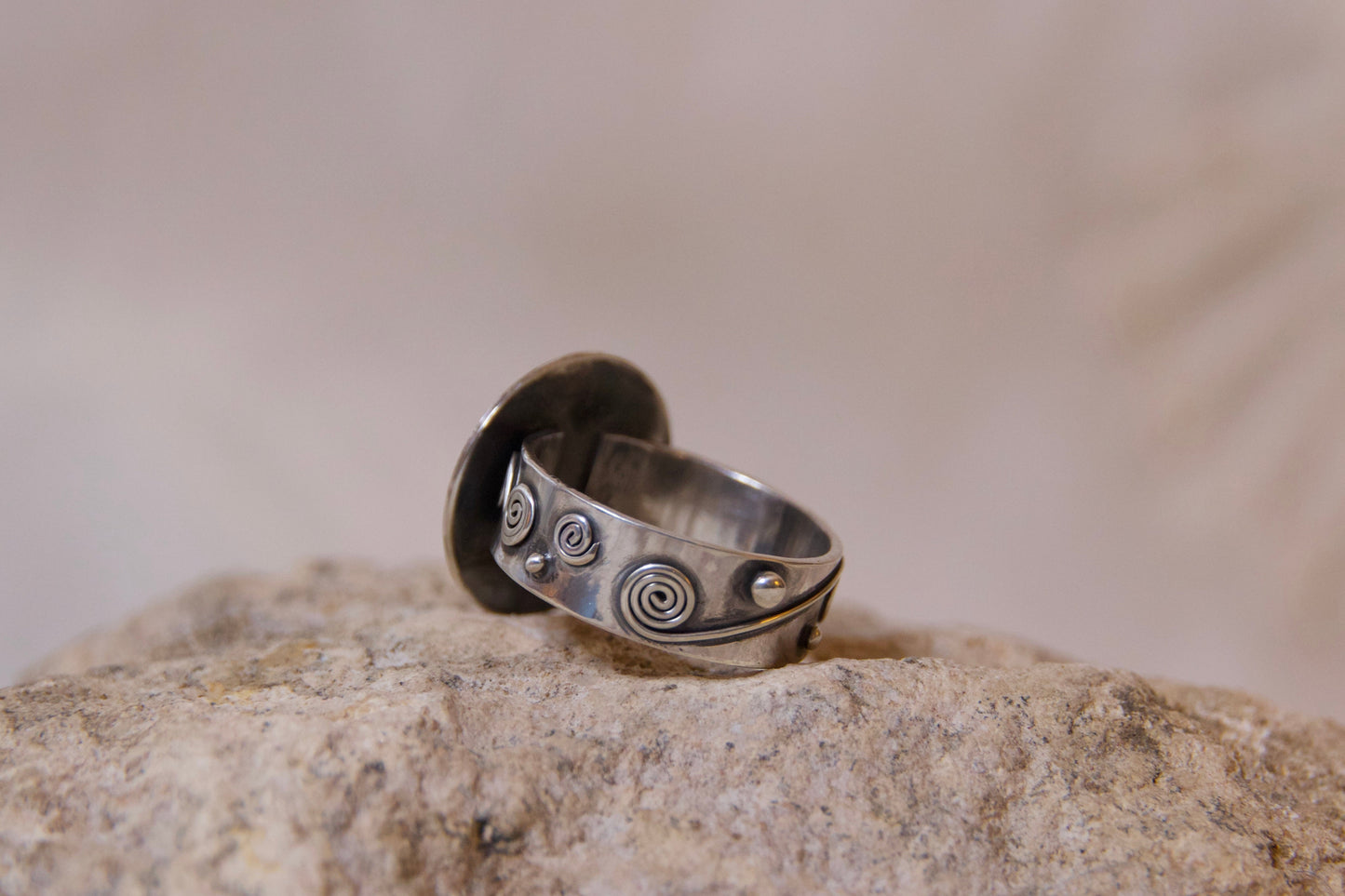 Turquoise artisan made ring