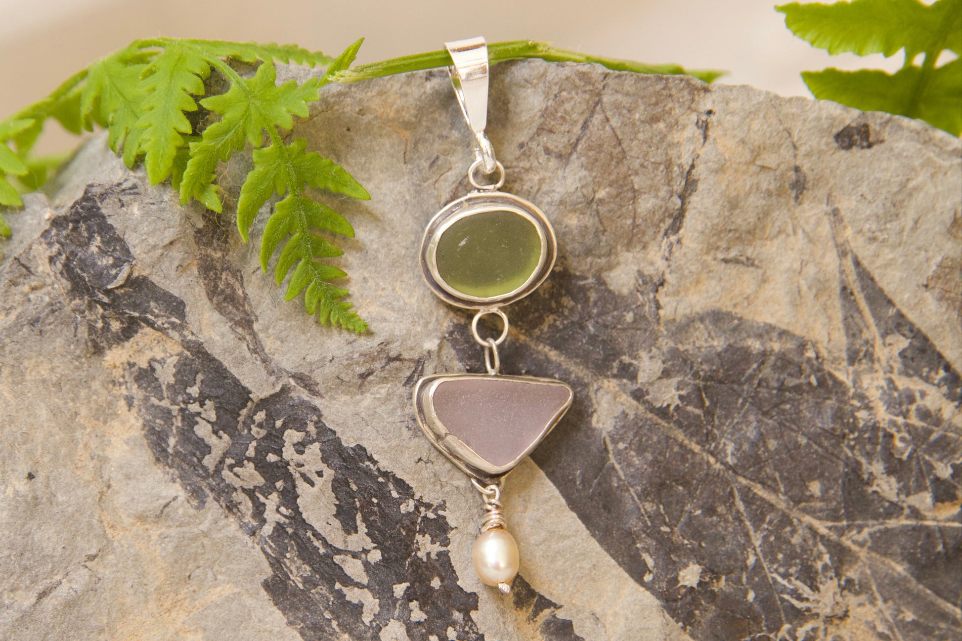 Handmade sea glass jewelry