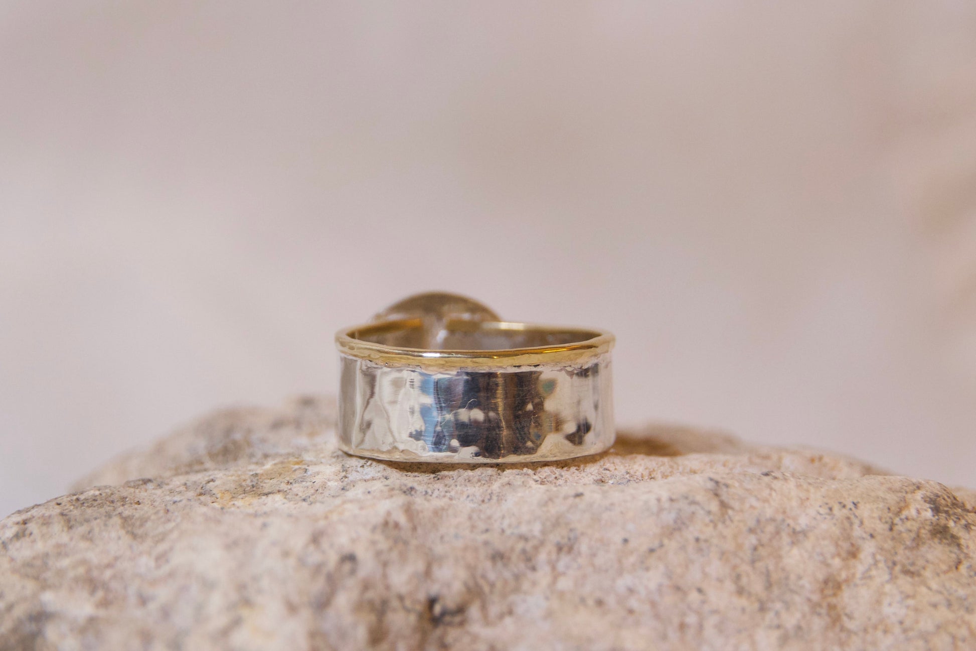 Sterling silver textured ring 