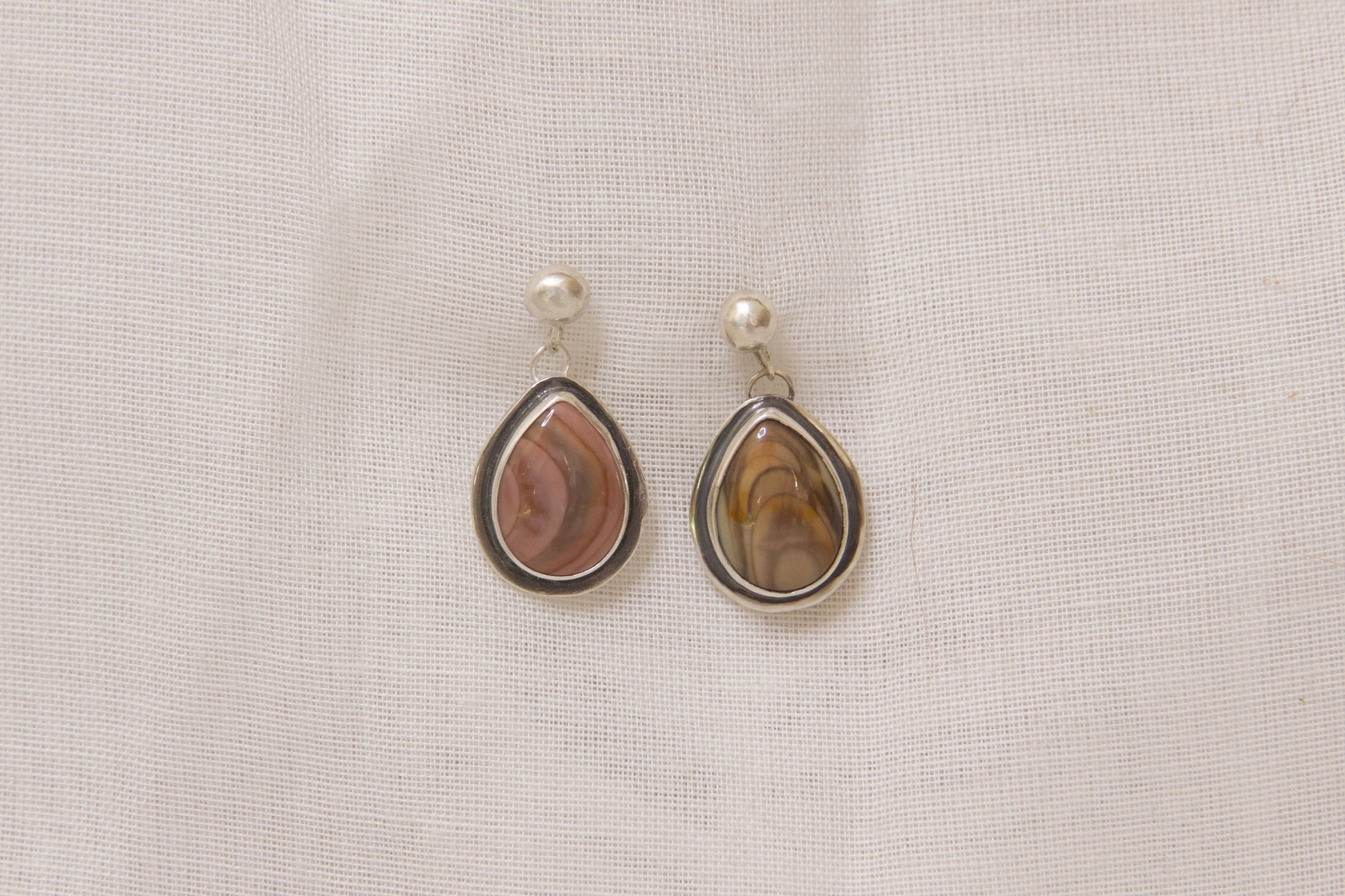 sterling silver jasper earrings