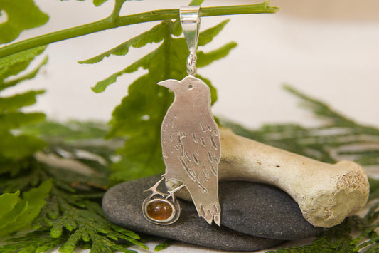 Sterling silver tourmaline pendant