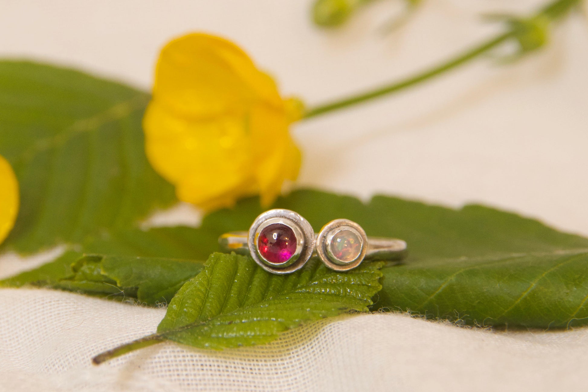 Sterling silver whimsical handmade ring
